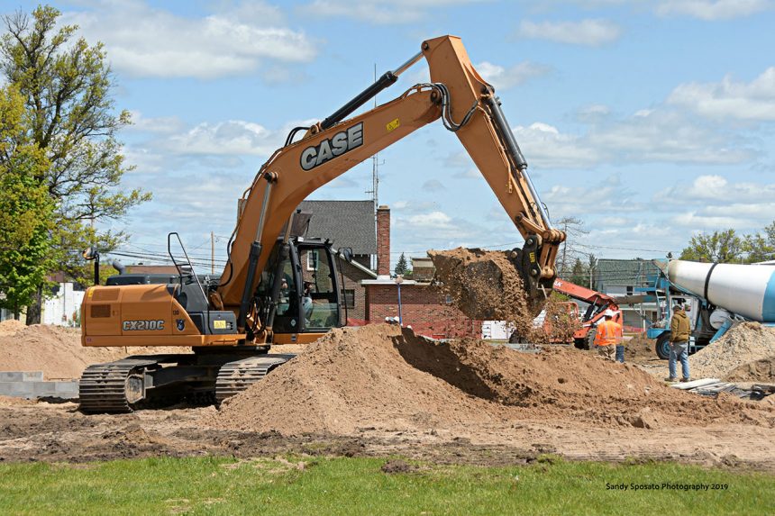 A Hydraulic Excavator In Action